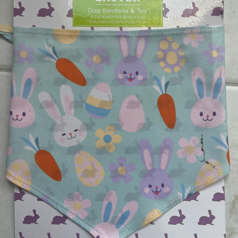 Easter Bunny Dog Bandana - Multicolor